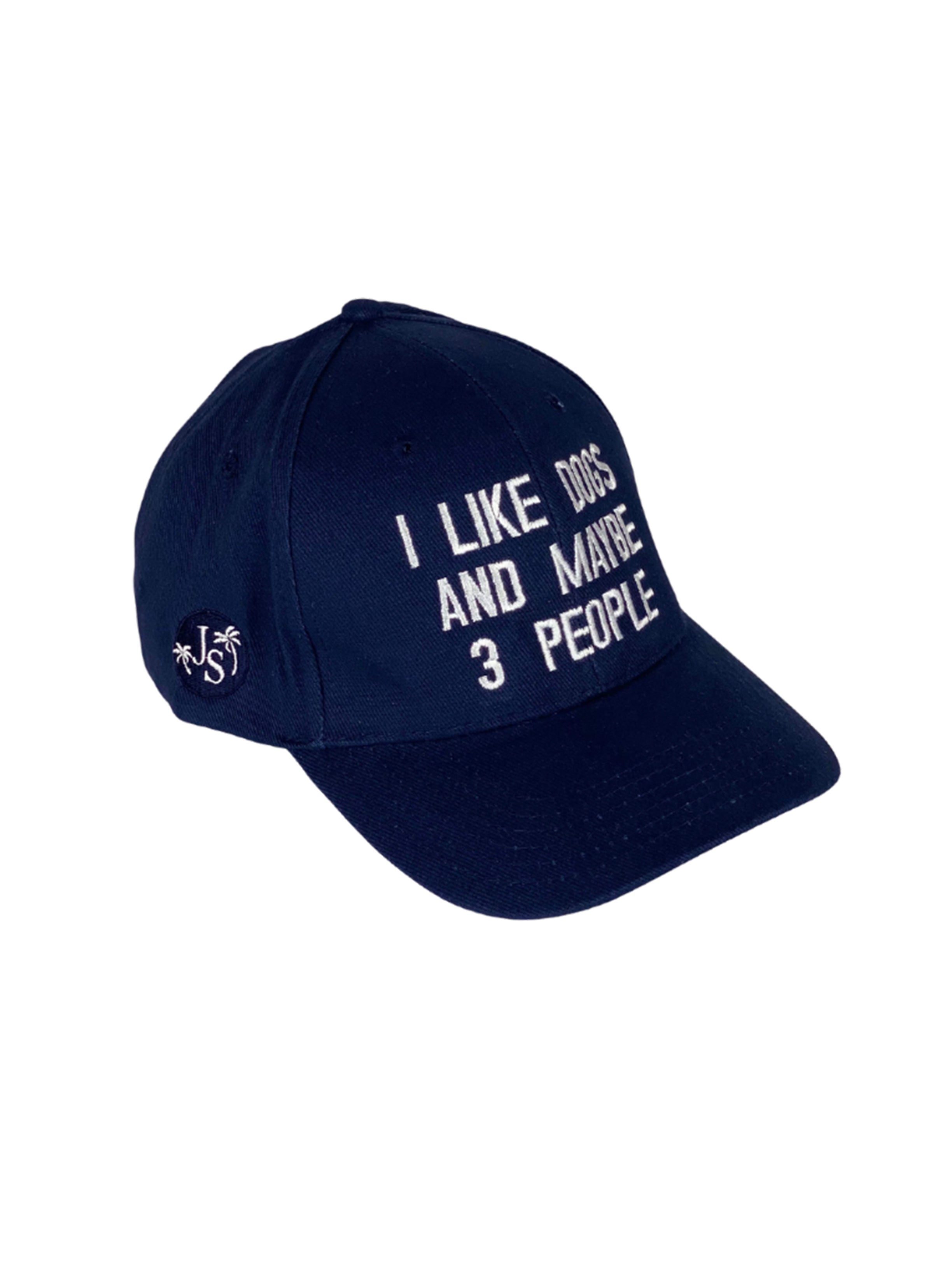 I Like Dogs Unisex Cotton Cap - Navy