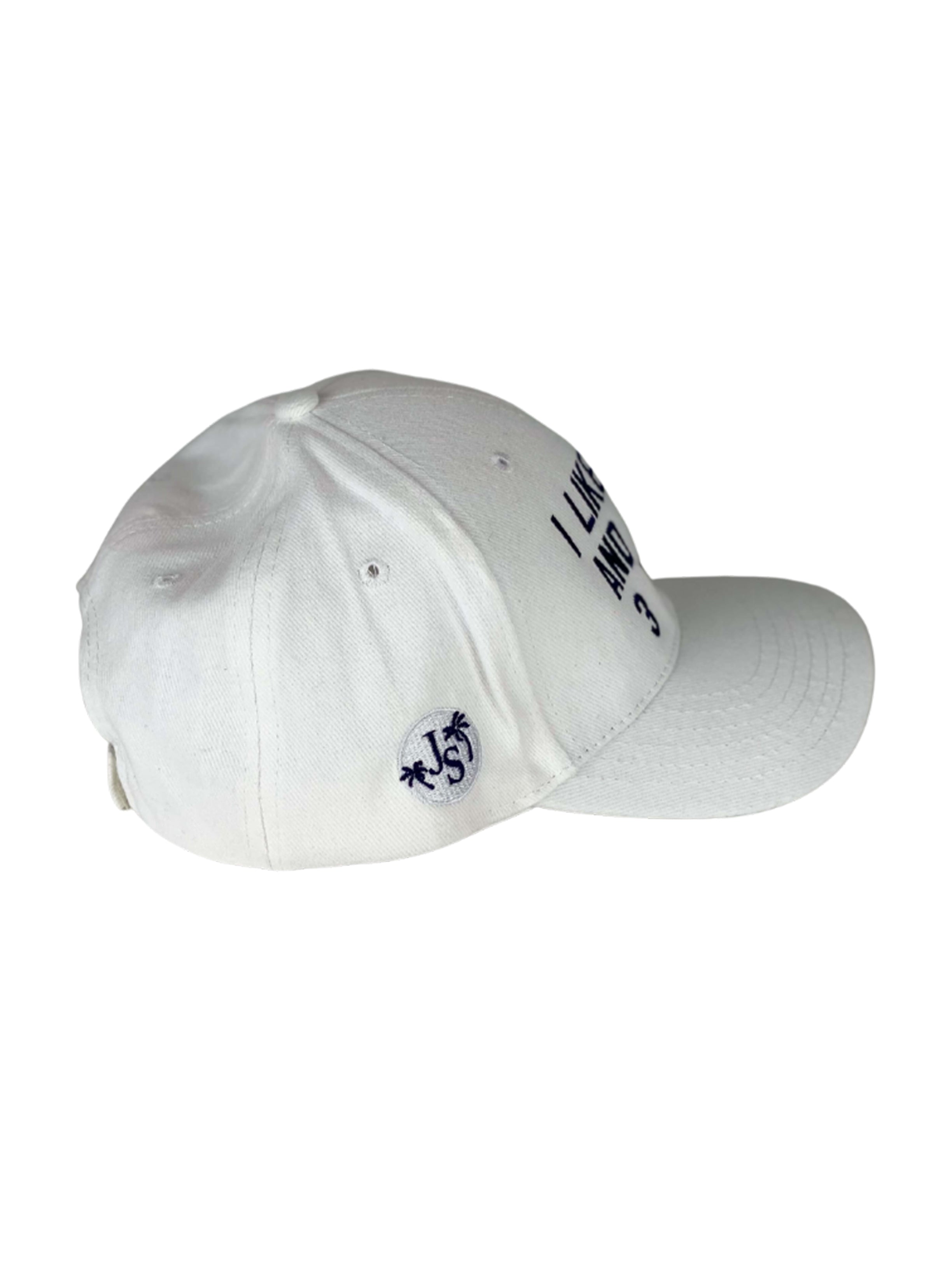 I Like Dogs Unisex Cotton Cap - White