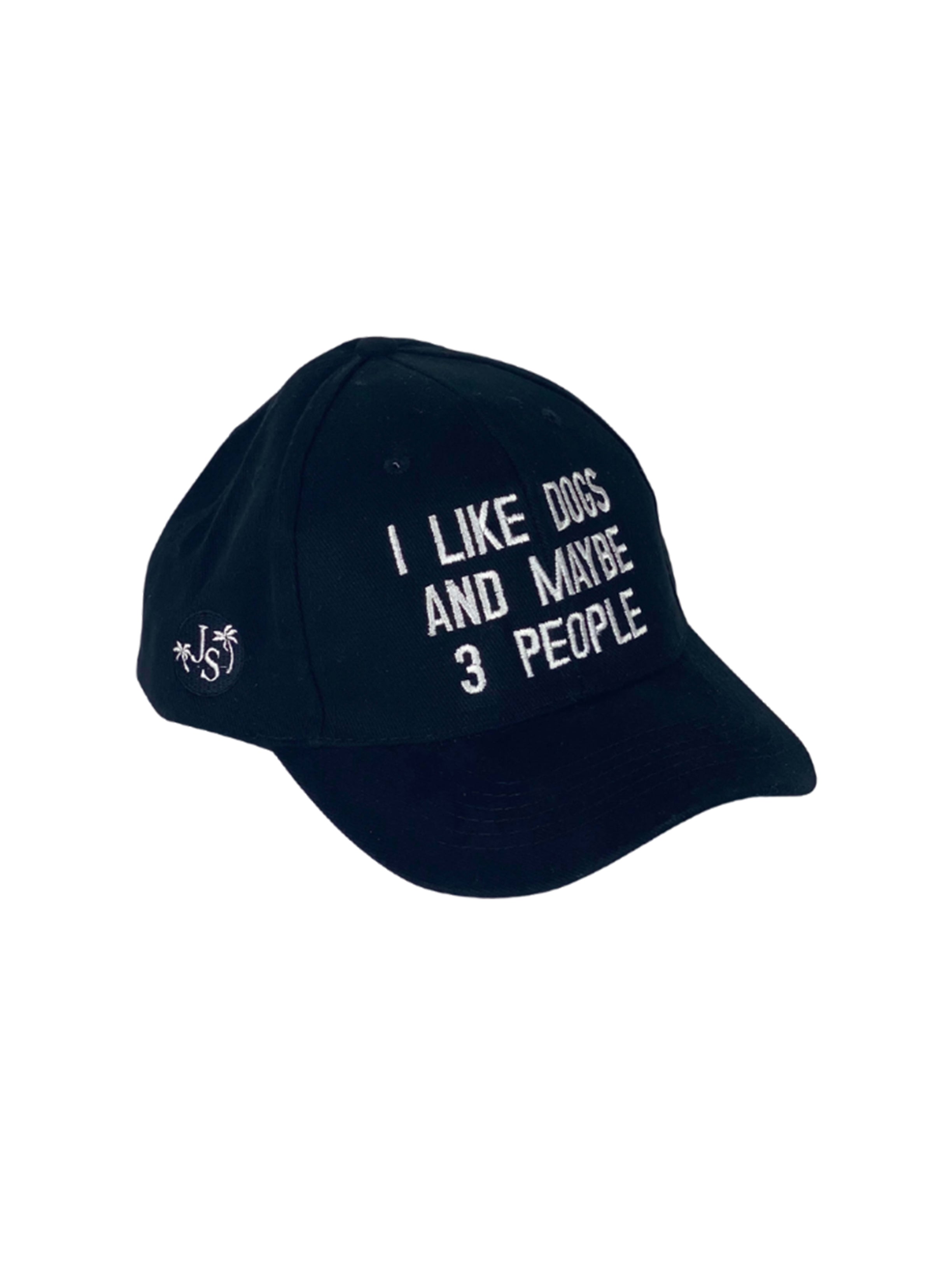 I Like Dogs Unisex Cotton Cap - Black