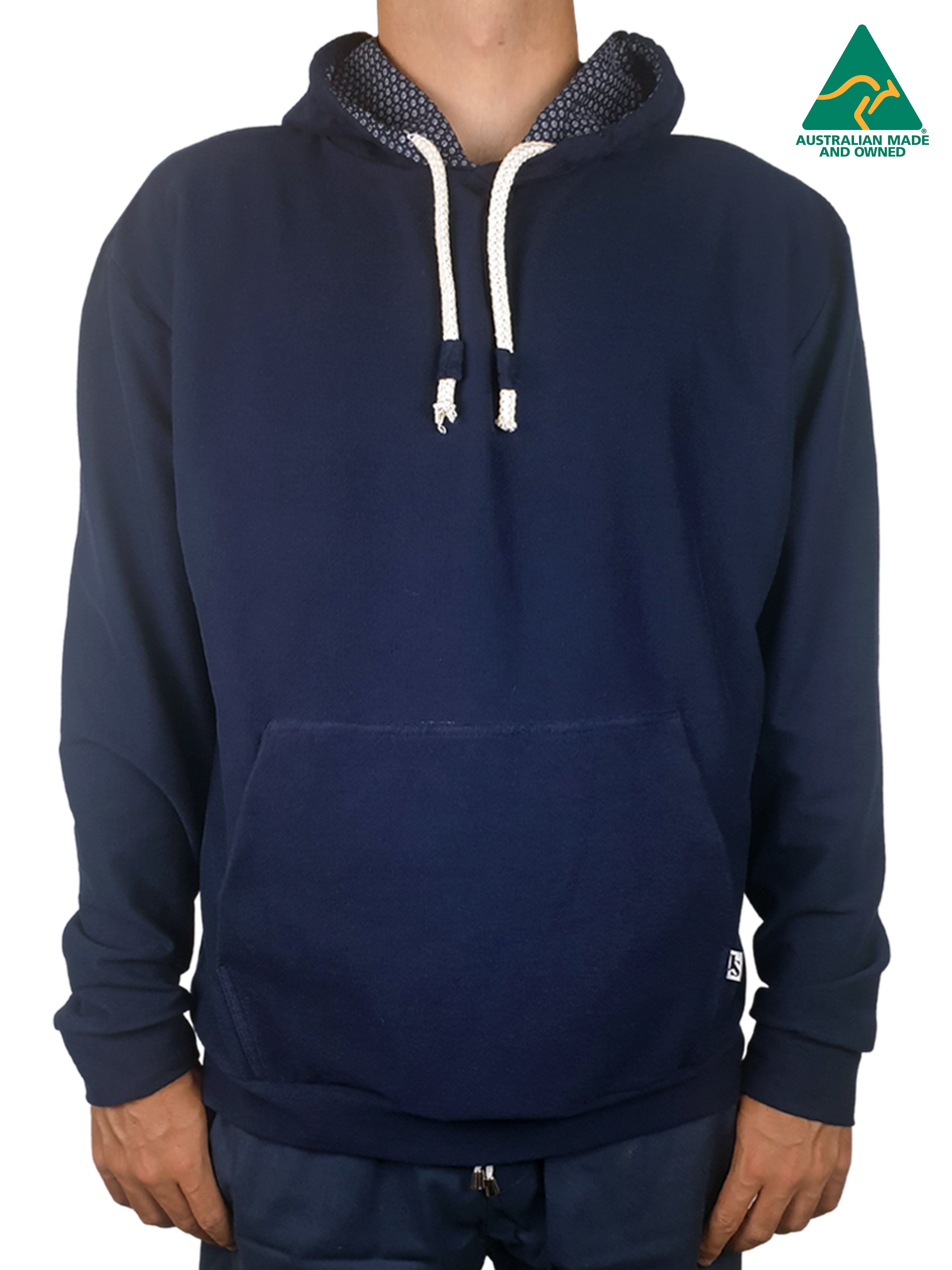 Navy Cotton Hoodie