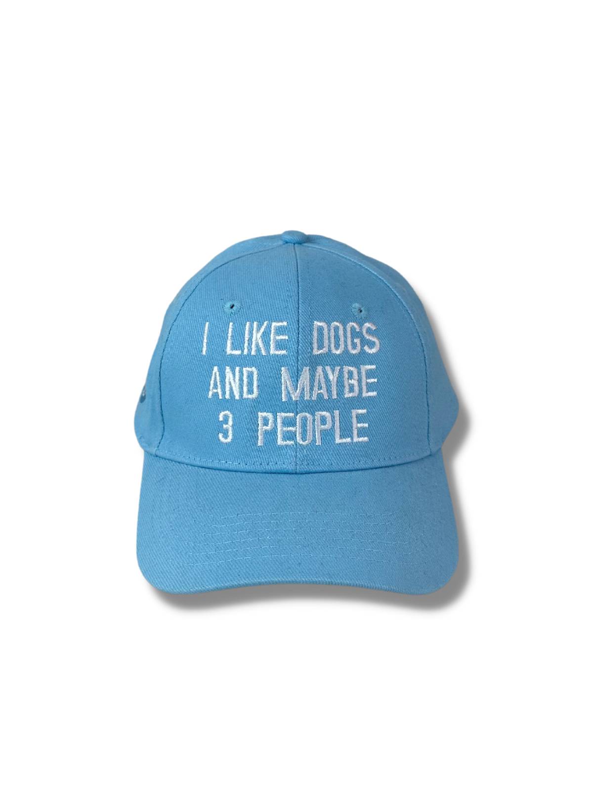 I Like Dogs Unisex Cotton Cap - Baby Blue