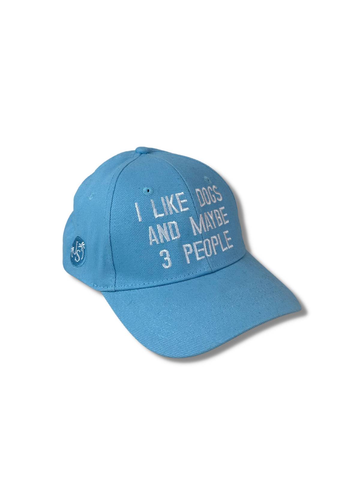 I Like Dogs Unisex Cotton Cap - Baby Blue