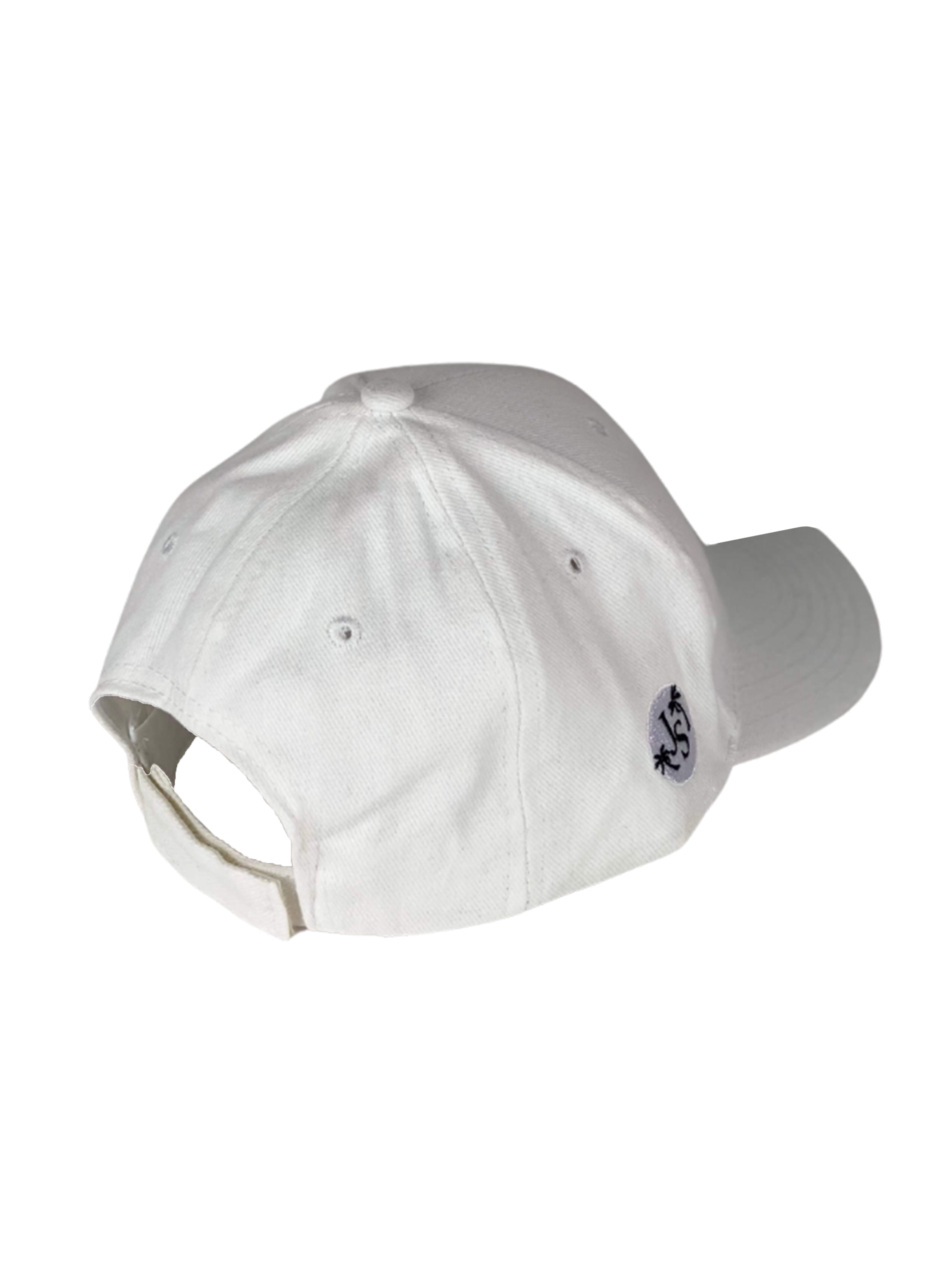 Jimmy Unisex Cotton Cap - White