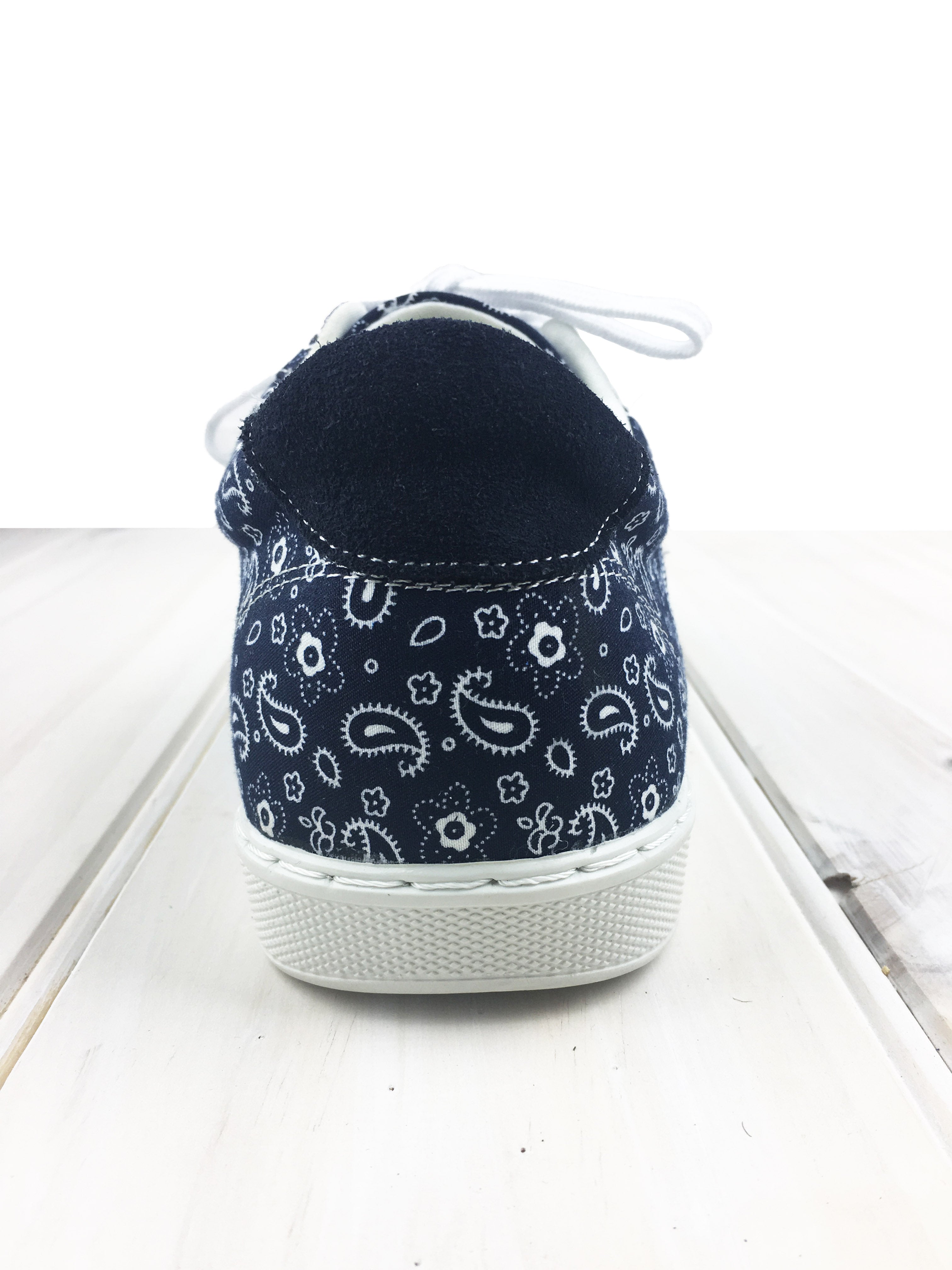 Jersey Paisley Shoe - Navy