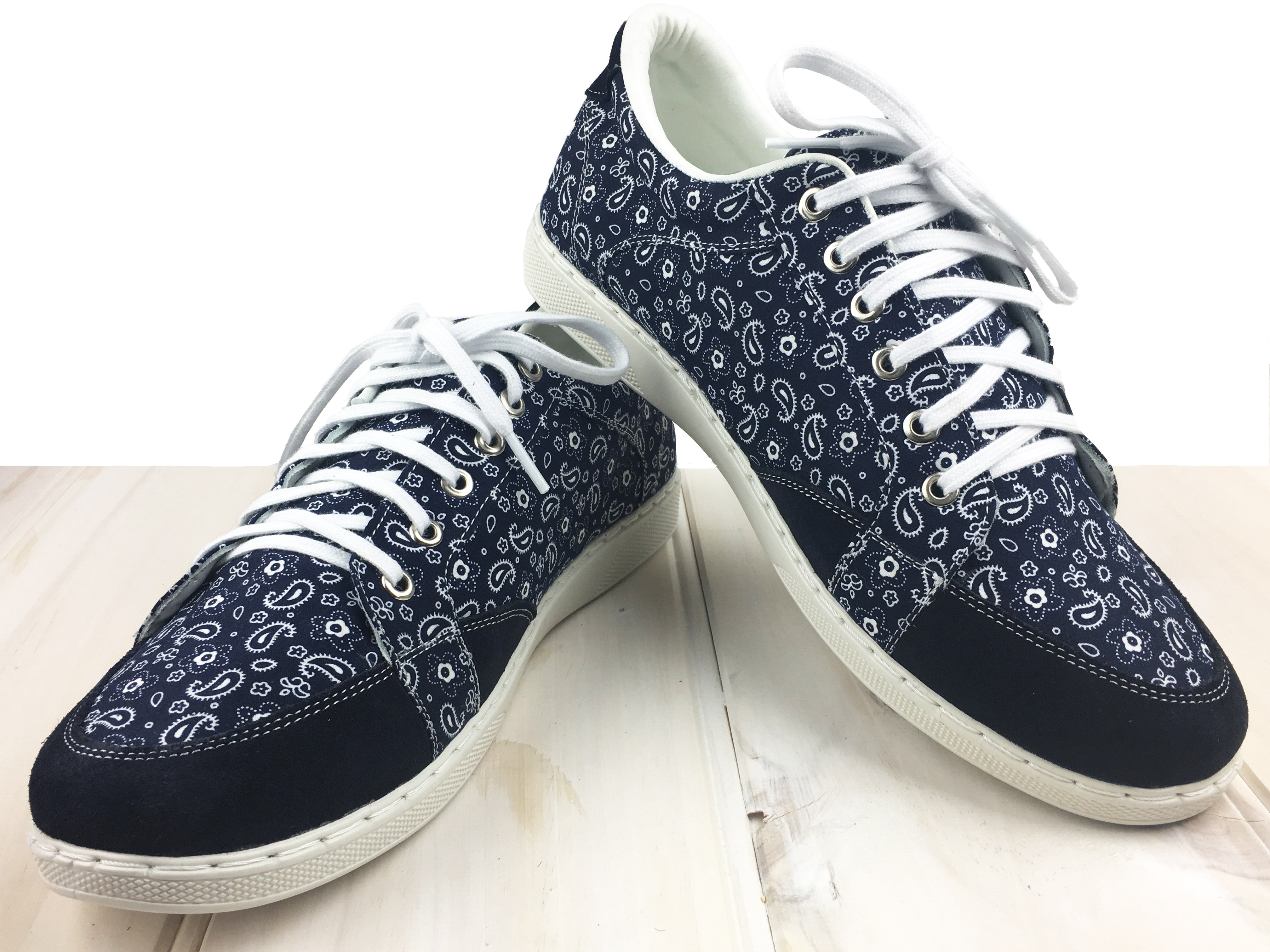 Jersey Paisley Shoe - Navy