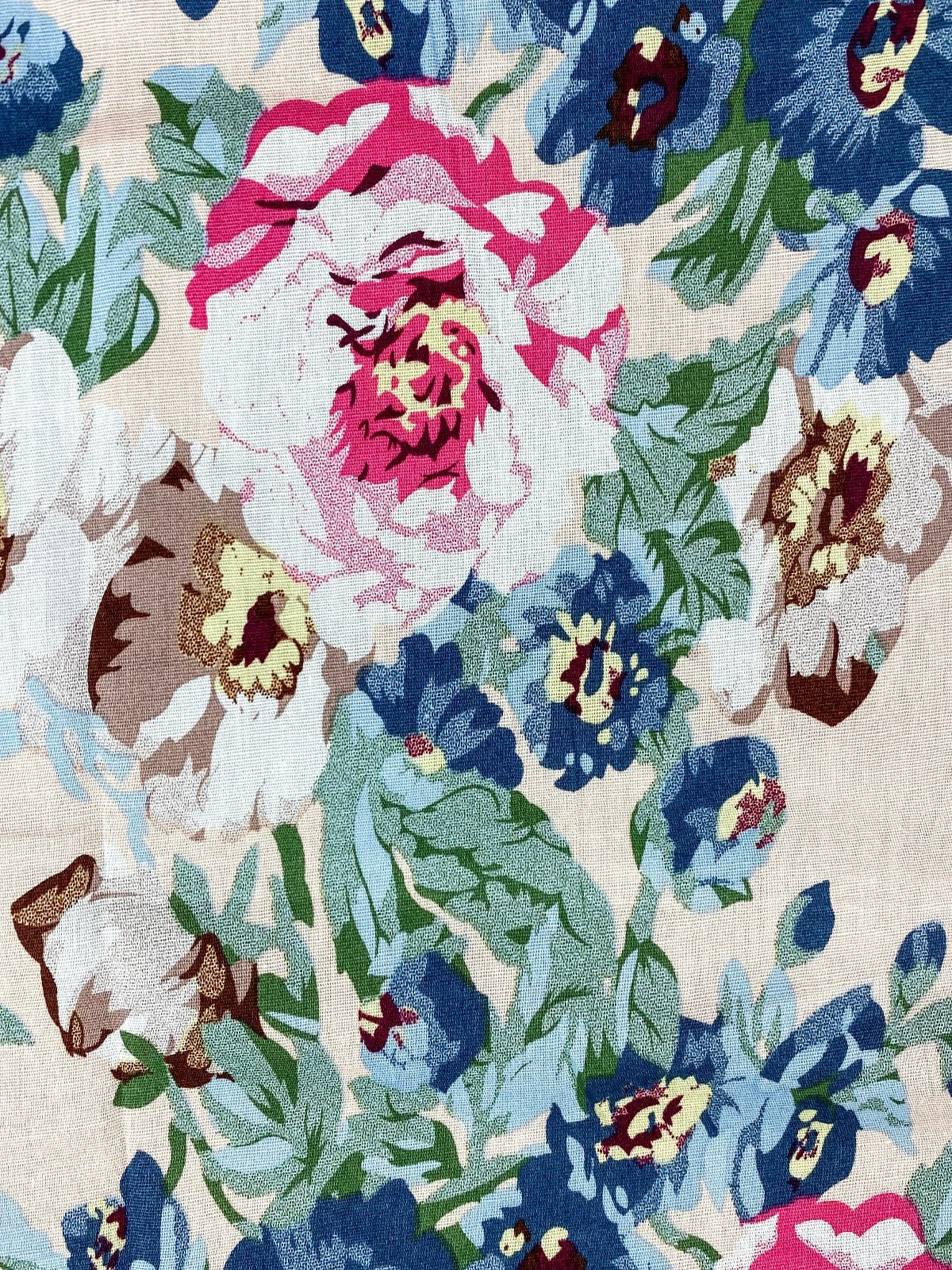 Kahlo Floral Cotton L/S Shirt - Pink/Green