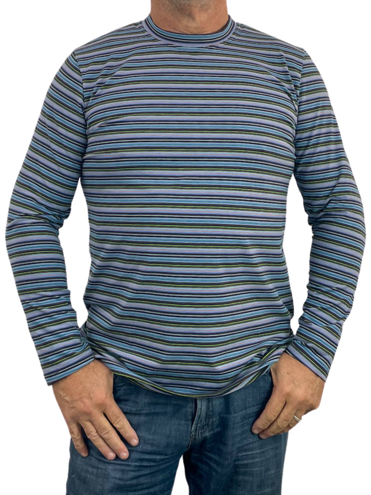 Lapland Stripe Cotton L/S Tee - Multi