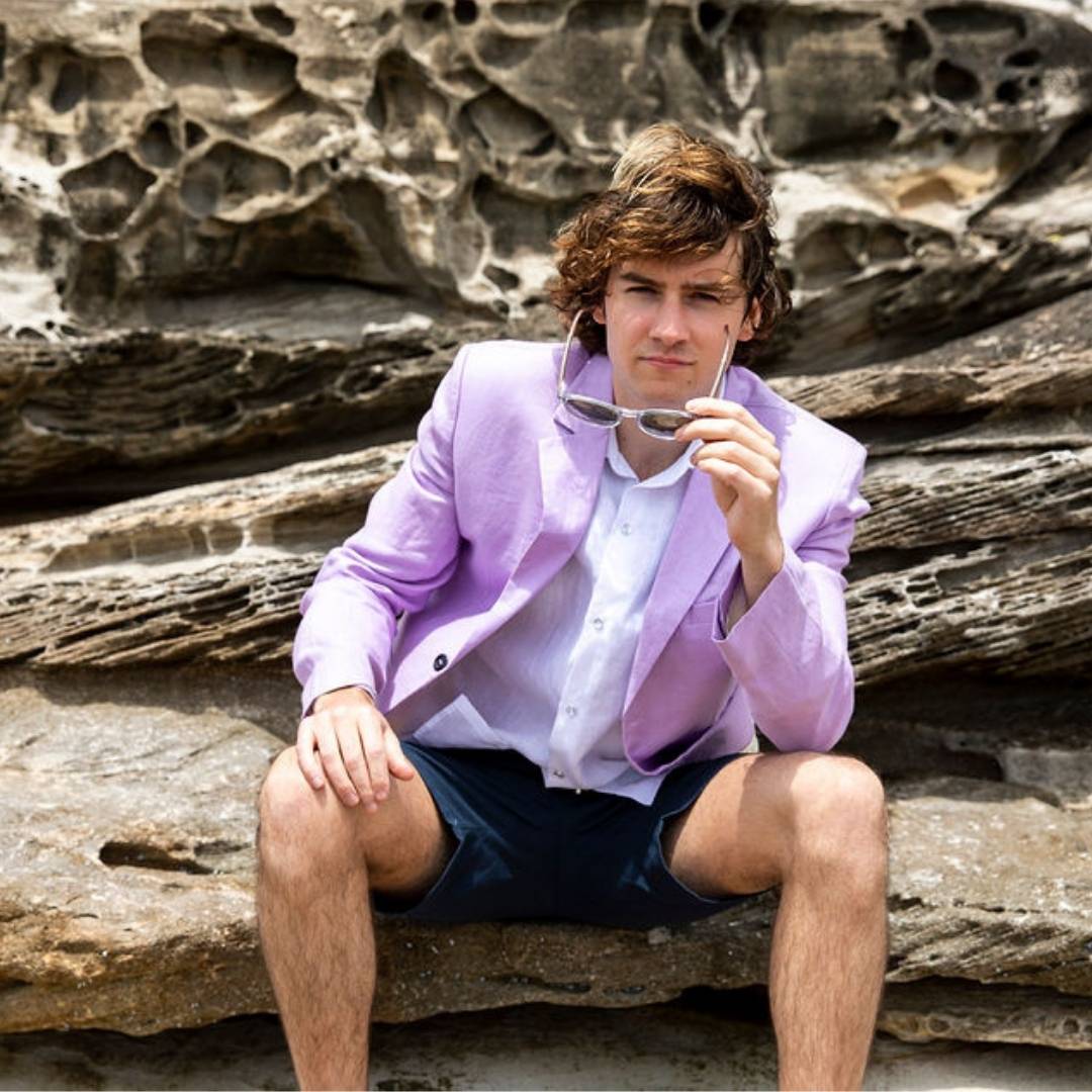 Lilac Linen Jacket