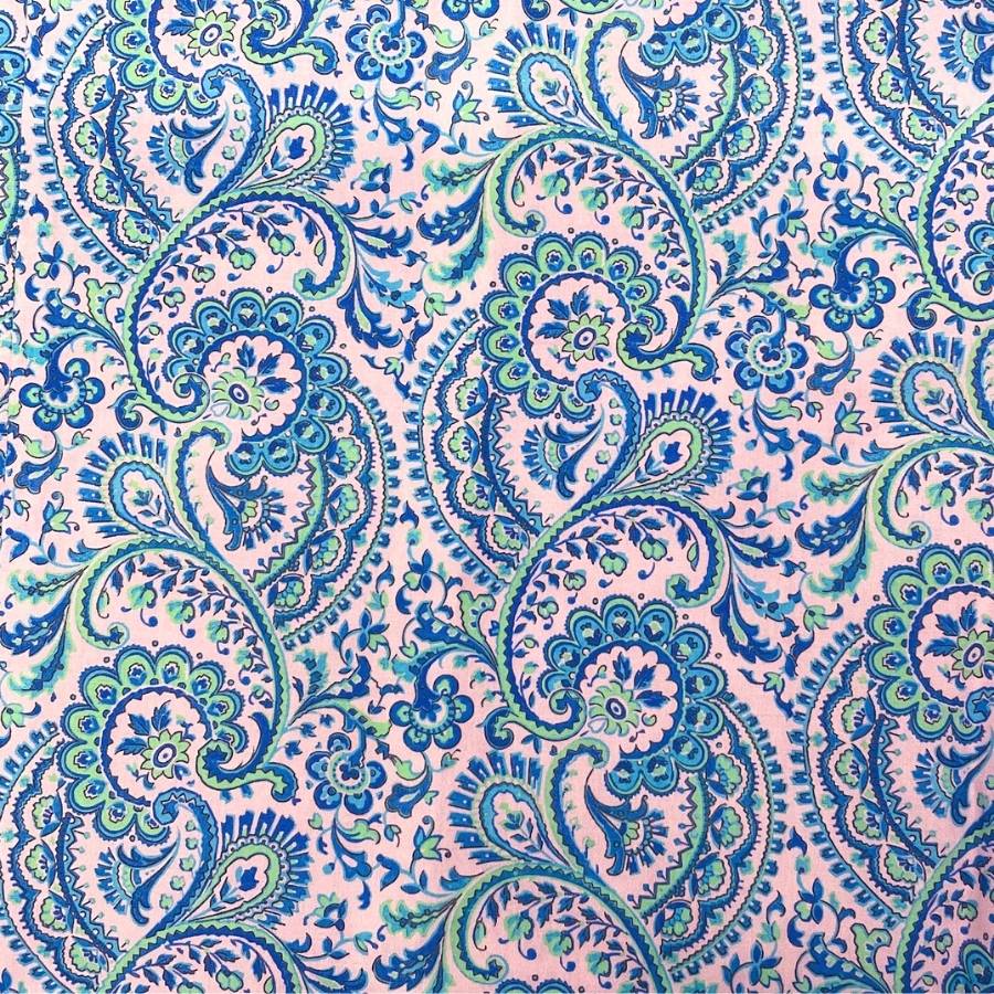 Love Paisley Cotton L/S - Blue/Pink