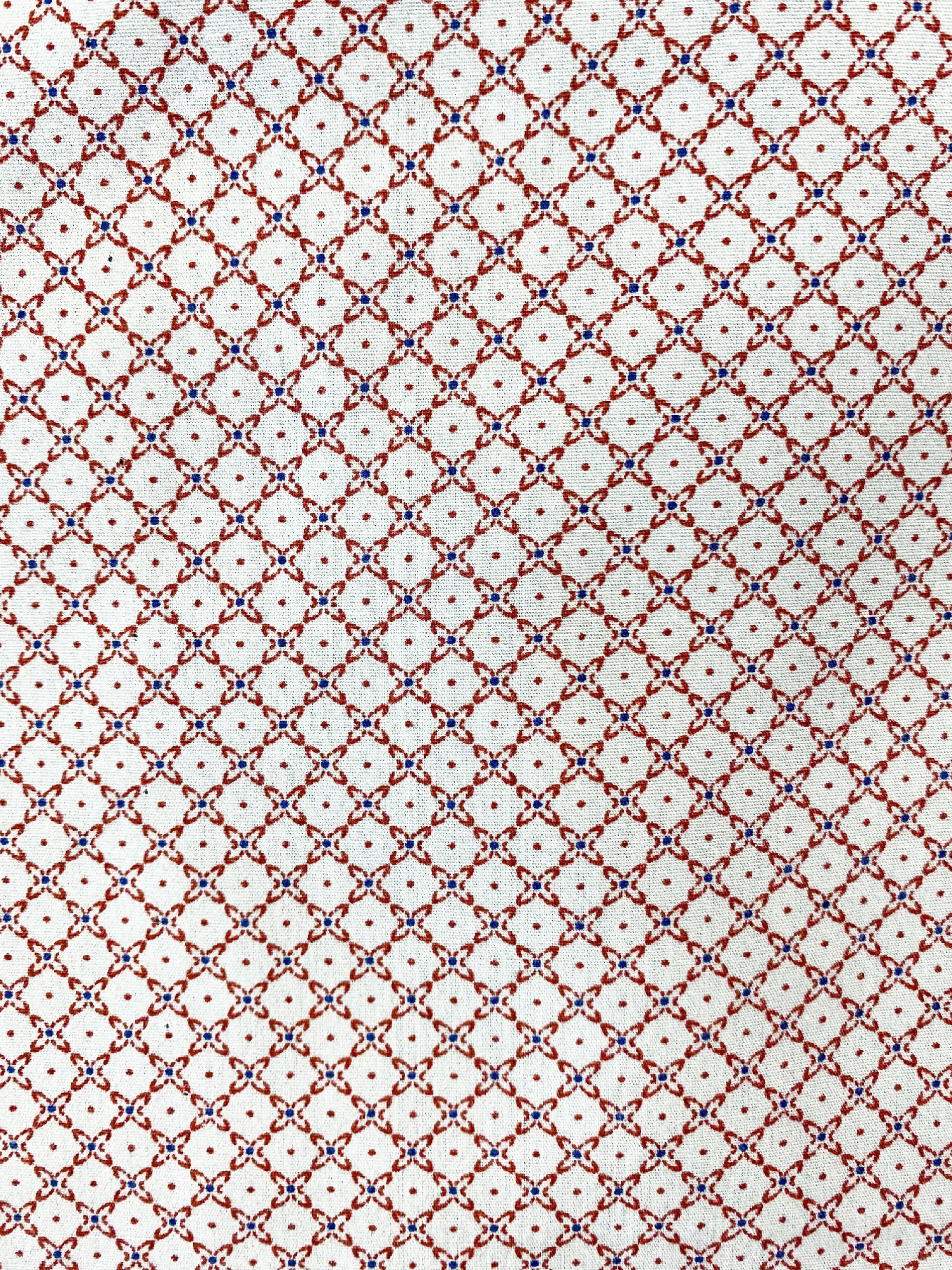 Monarch Geometric Cotton Boxer Short - Red/White