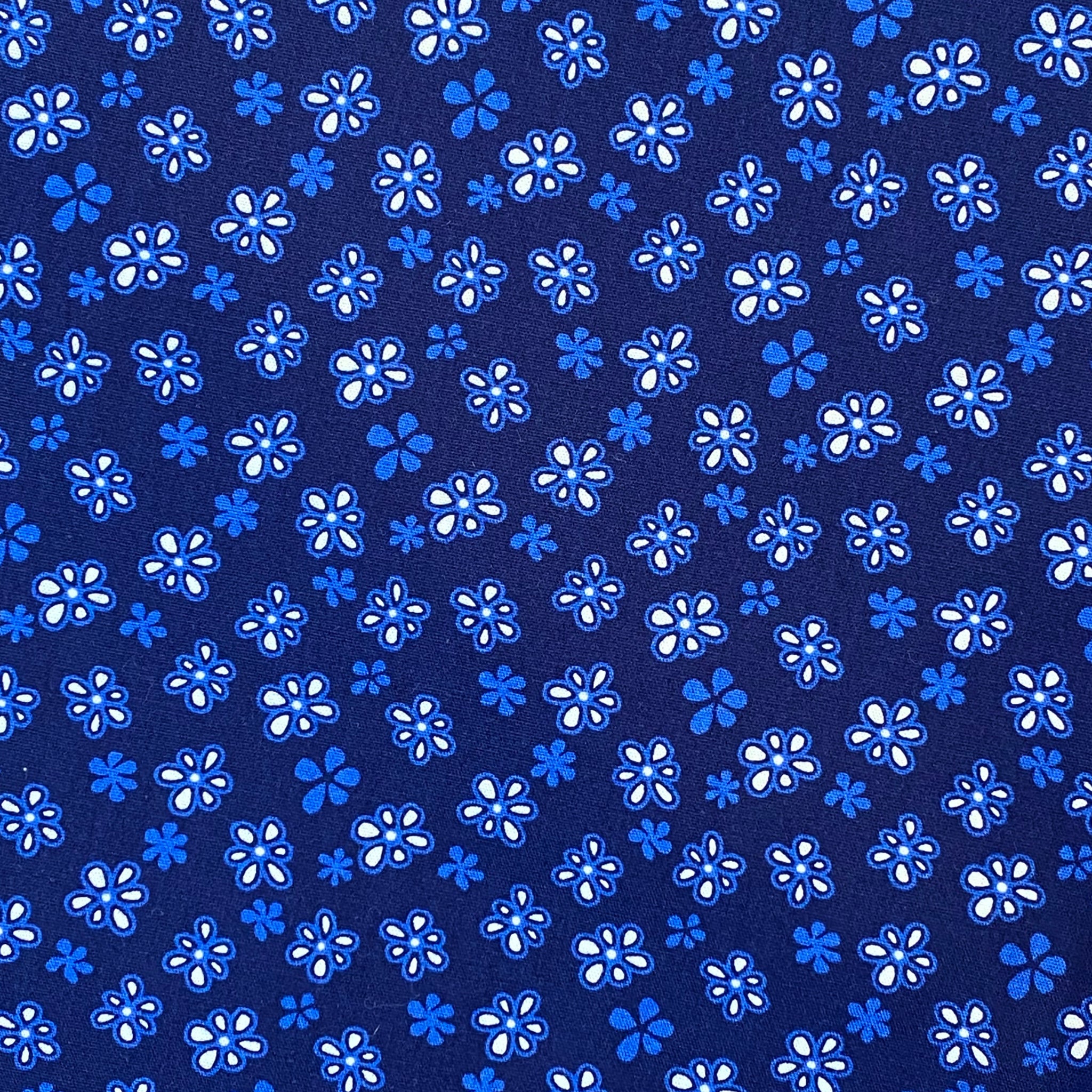 Nightshade Floral Cotton Boxer Short - Blue