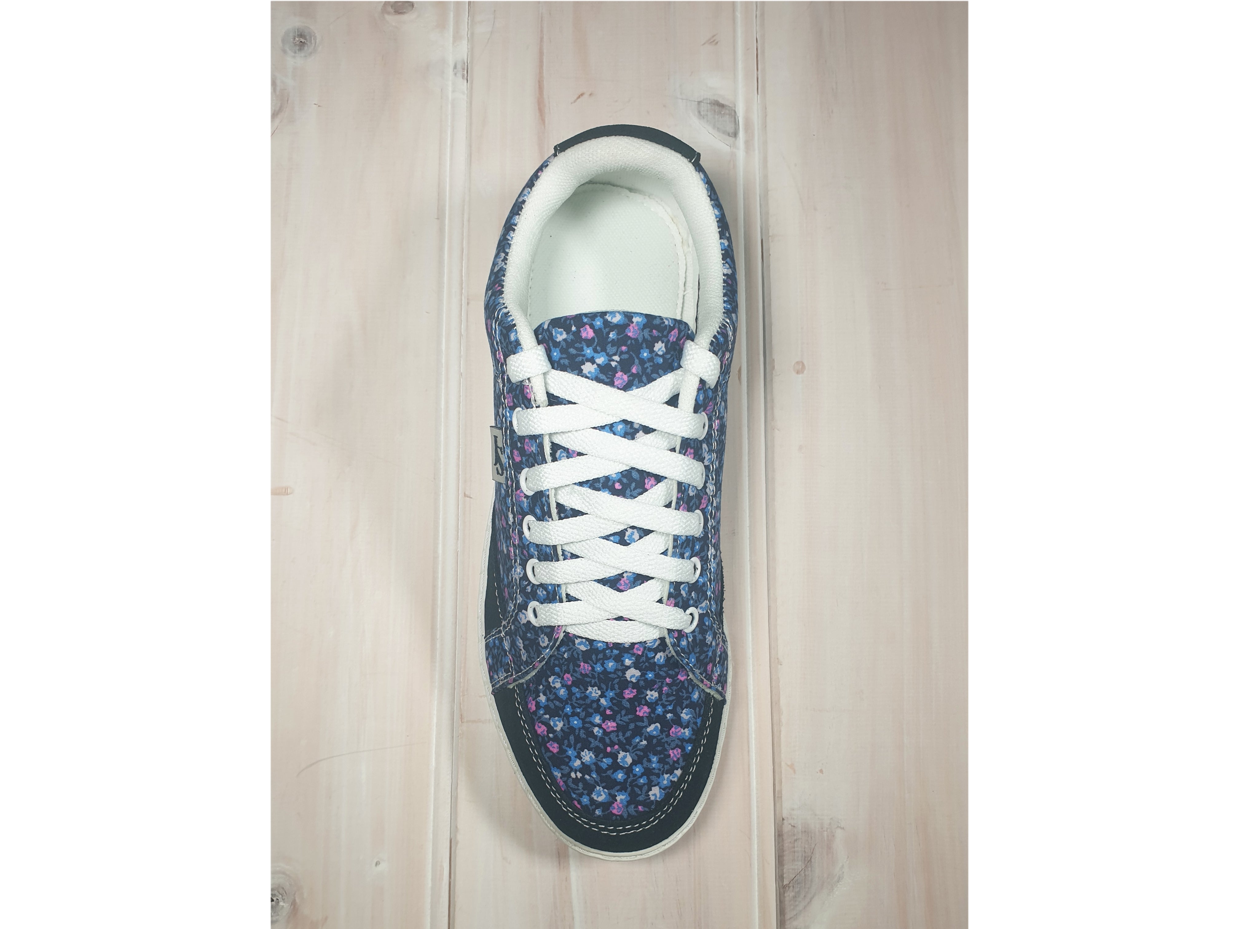 Panache Floral Shoe - Navy/Purple