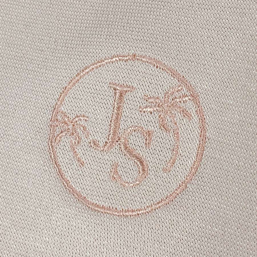 Peach Long Sleeve Zip Polo