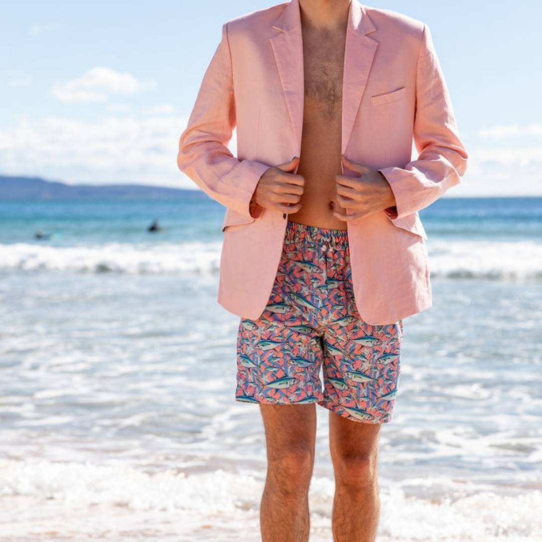 Pink Linen Jacket