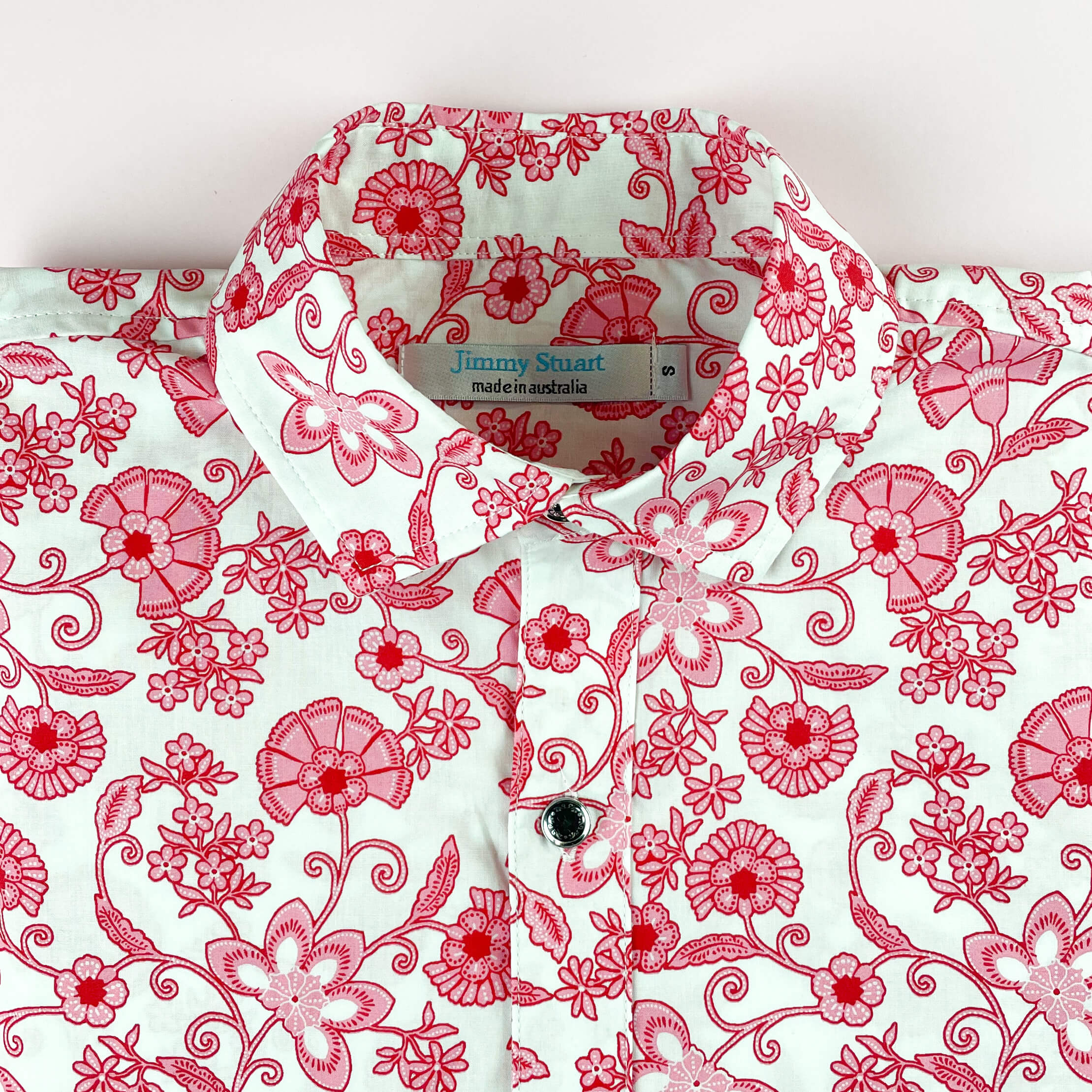 Potent Floral Cotton L/S Shirt - Pink