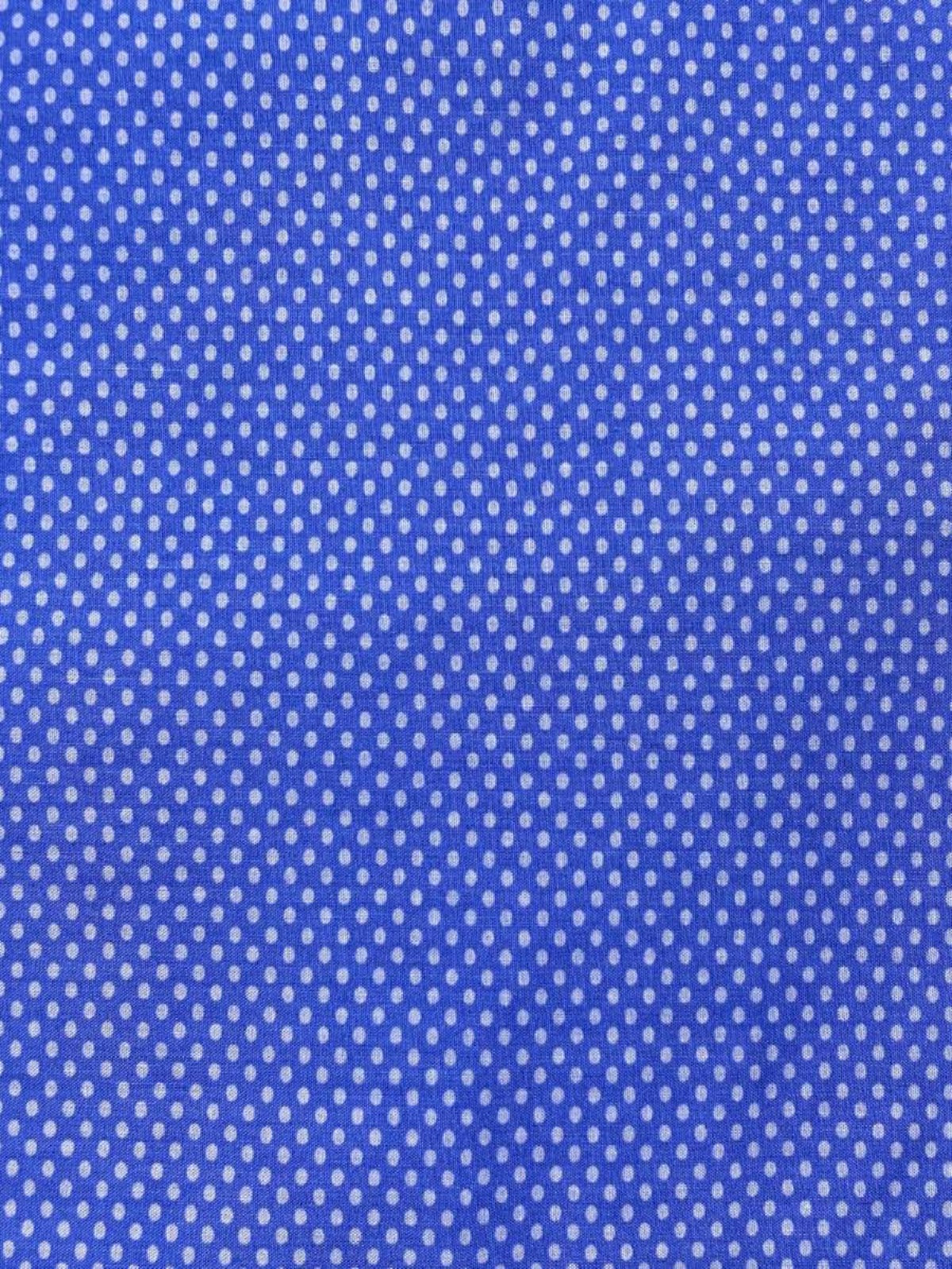 Rain Geometric Cotton L/S Shirt - Blue