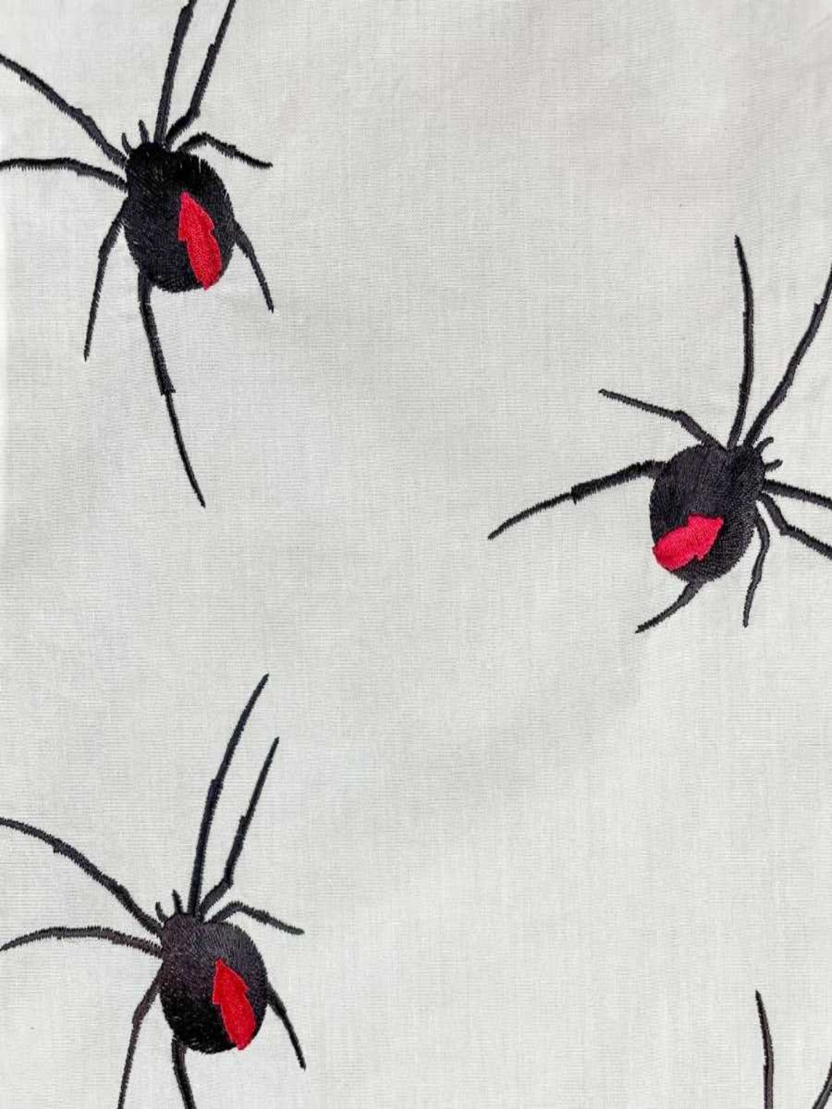 Redback Embroidered Cotton L/S Big Mens Shirt - White/Black