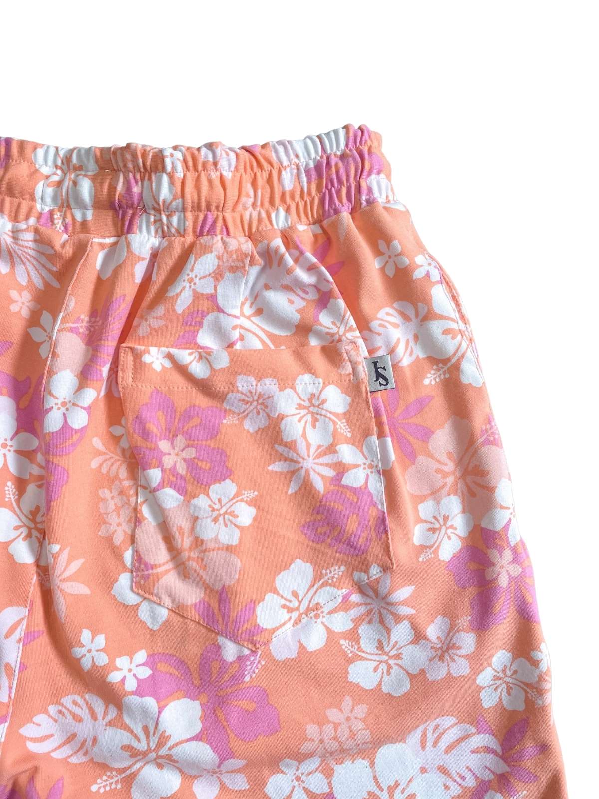 Samoa Hawaiian Knitted Short - Orange/Pink