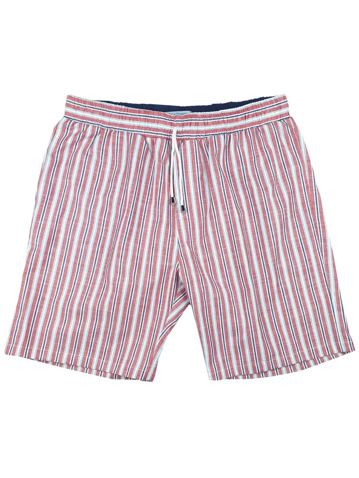 Stripe Cotton Short - Red/White