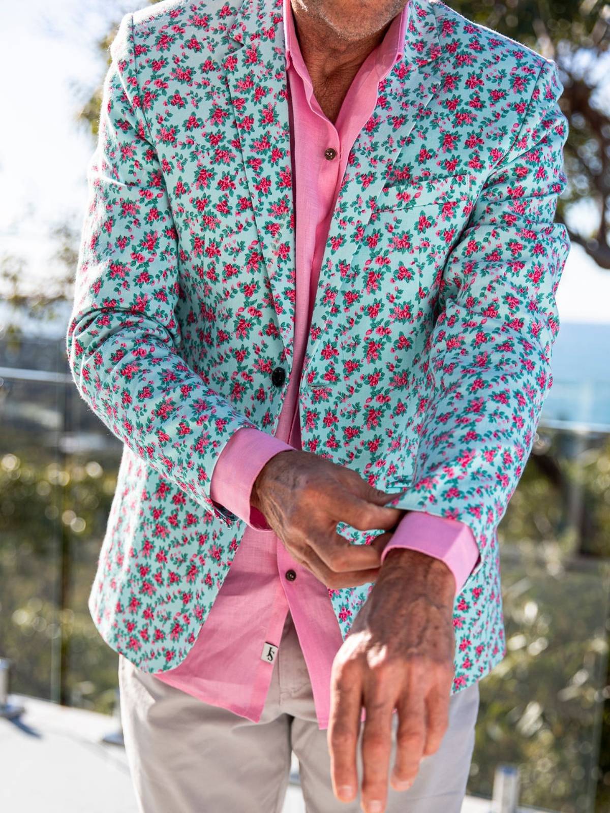 Sugar Floral Jacket - Blue/Pink