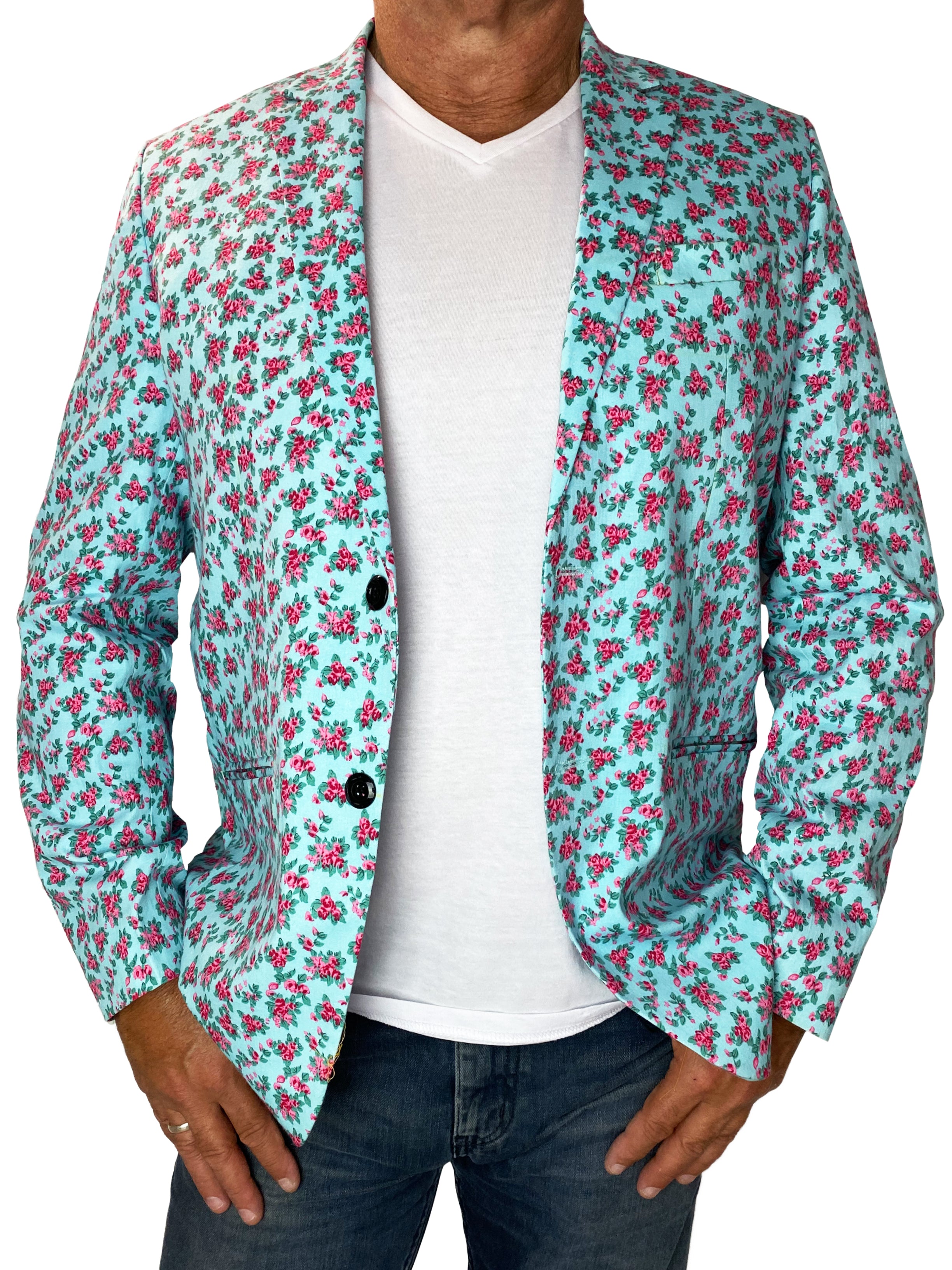 Sugar Floral Jacket - Blue/Pink