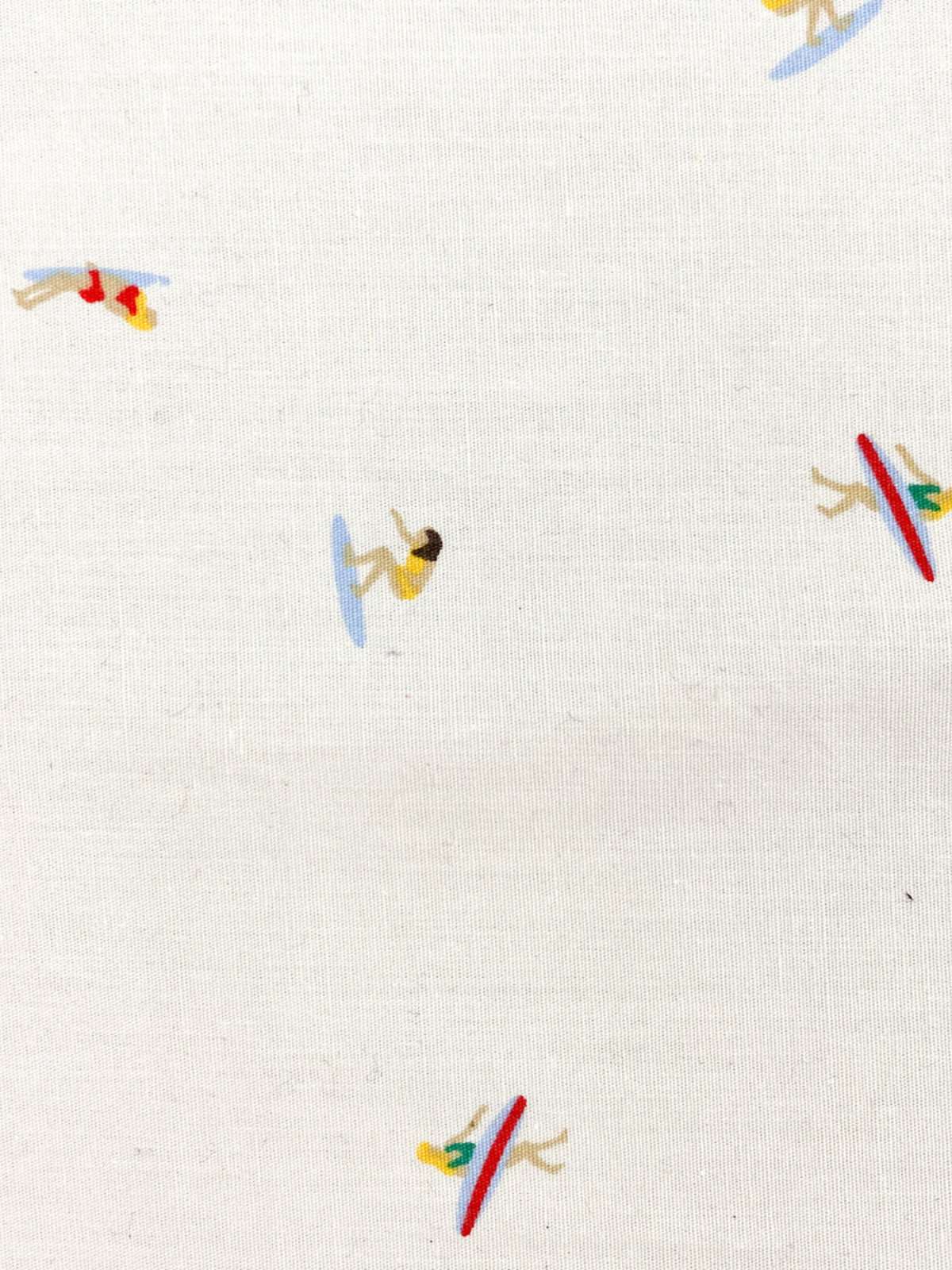 Surfers Abstract Cotton S/S Big Mens Shirt - White