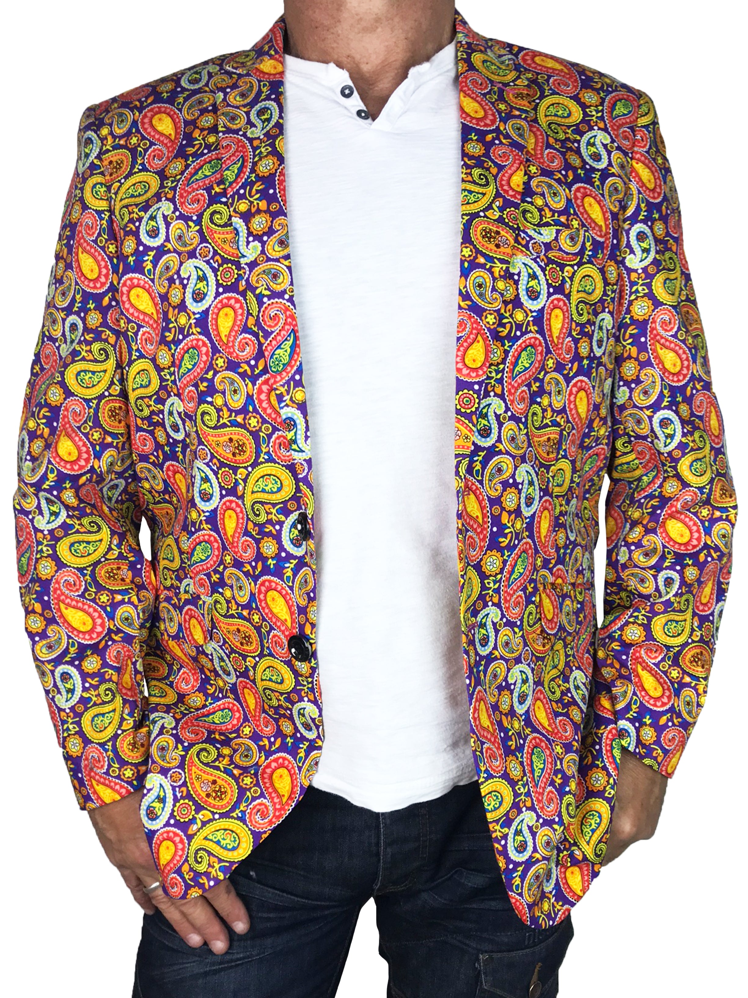 Sweets Paisley Jacket - Orange/Purple