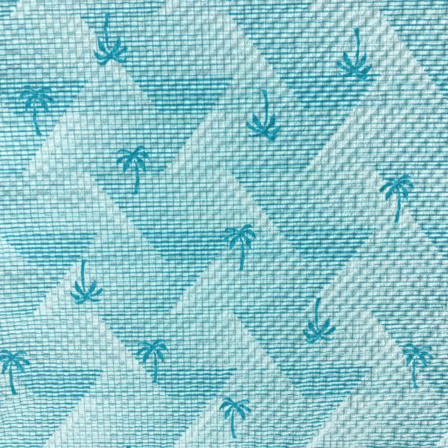 Tahiti Hawaiian Cotton Short - Blue