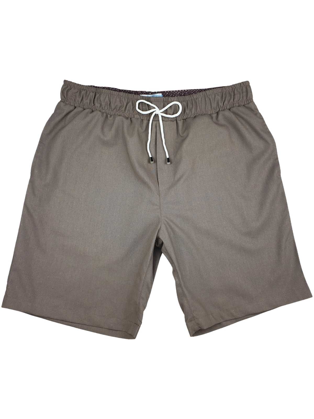 Bahamas Cotton/Linen Taupe Short - Brown