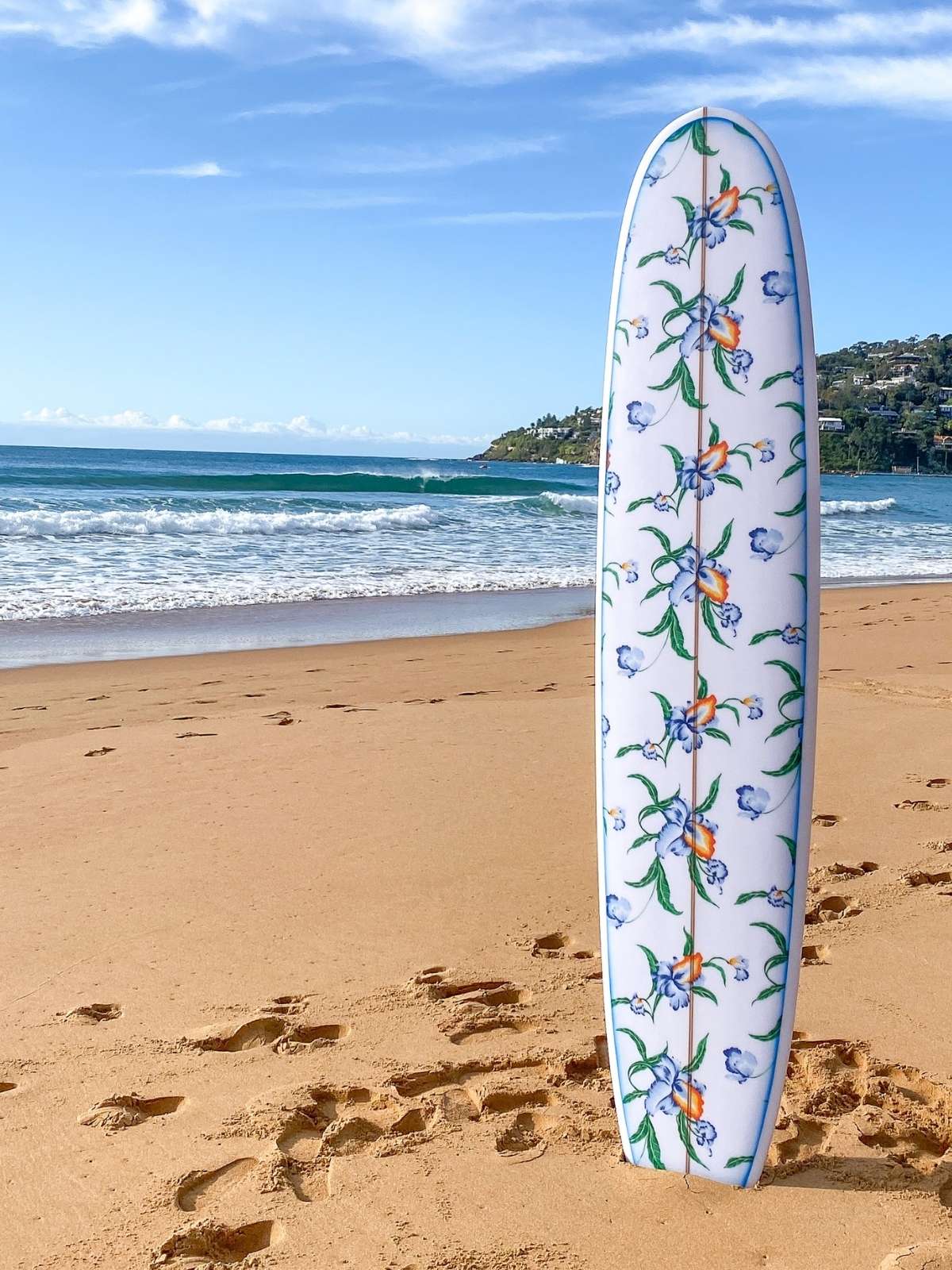 Limited Edition Tequila Sunrise Floral Surfboard 9'2