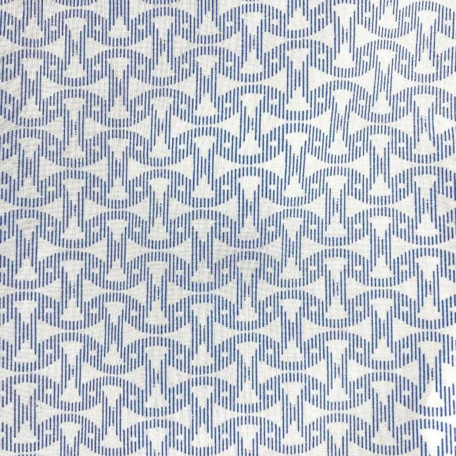 Thor Geometric Cotton L/S Big Mens Shirt - Blue