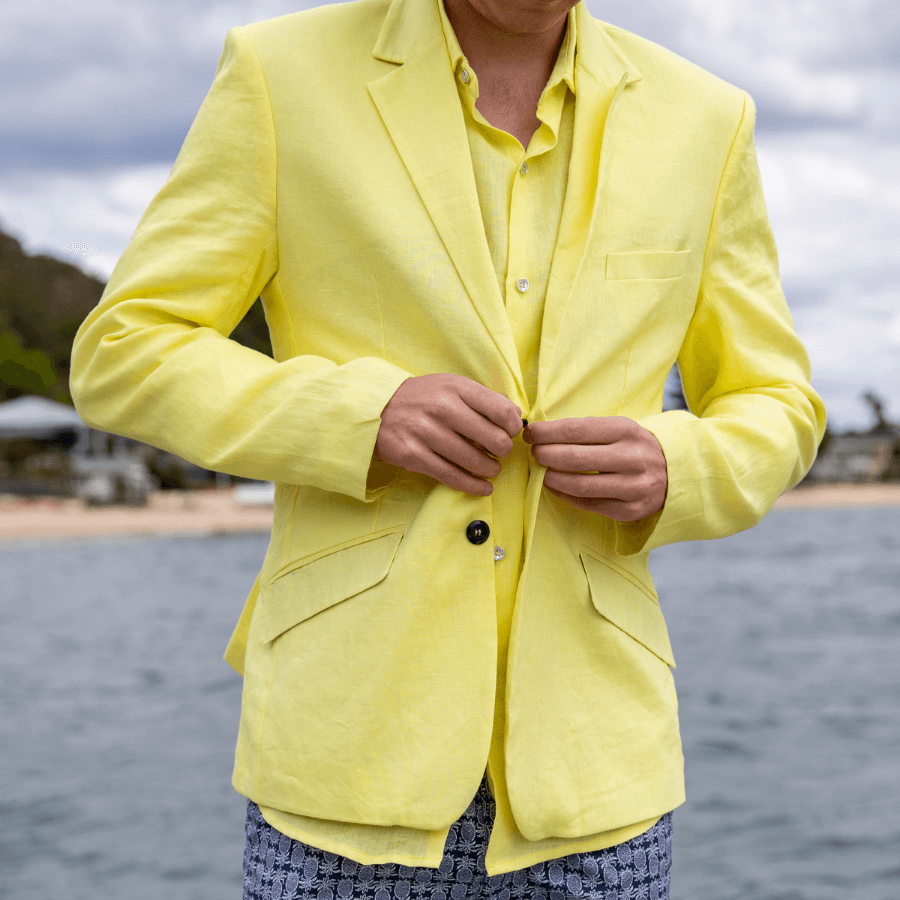 Lemon Linen Jacket