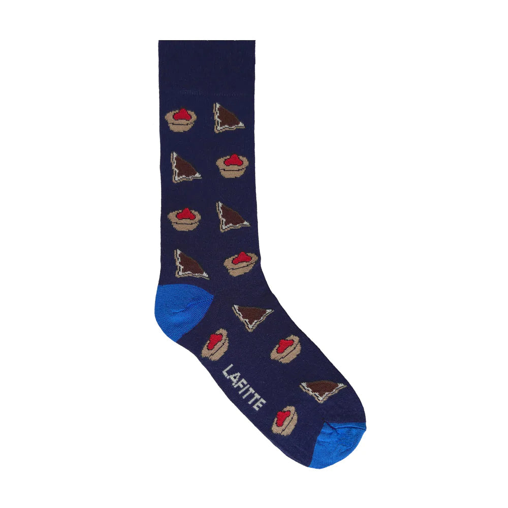 Navy Vegemite and Meat Pie Socks