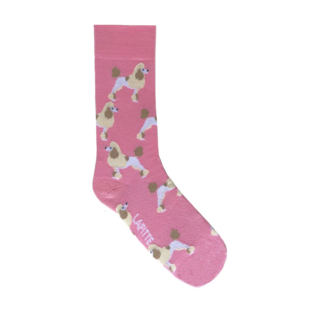 Pink Poodle Unisex Socks