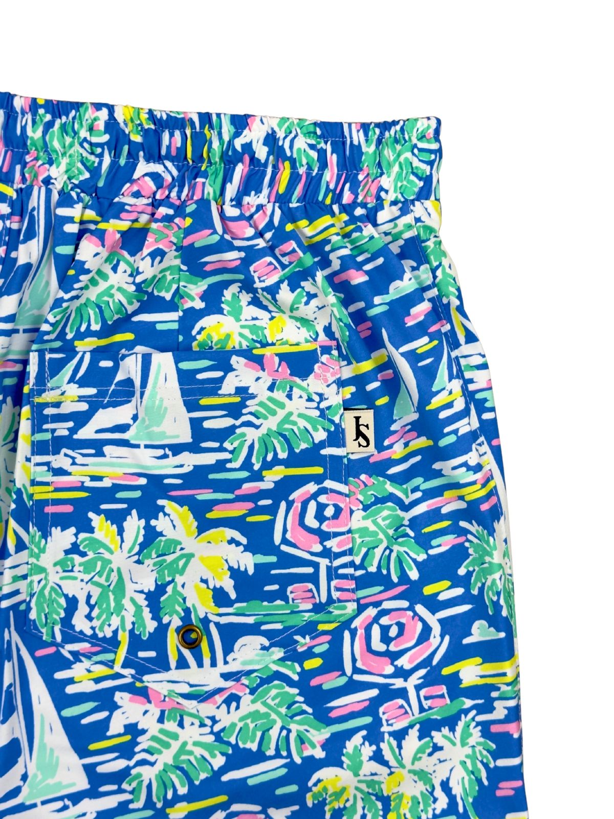 Sail Away Hawaiian Swim Short