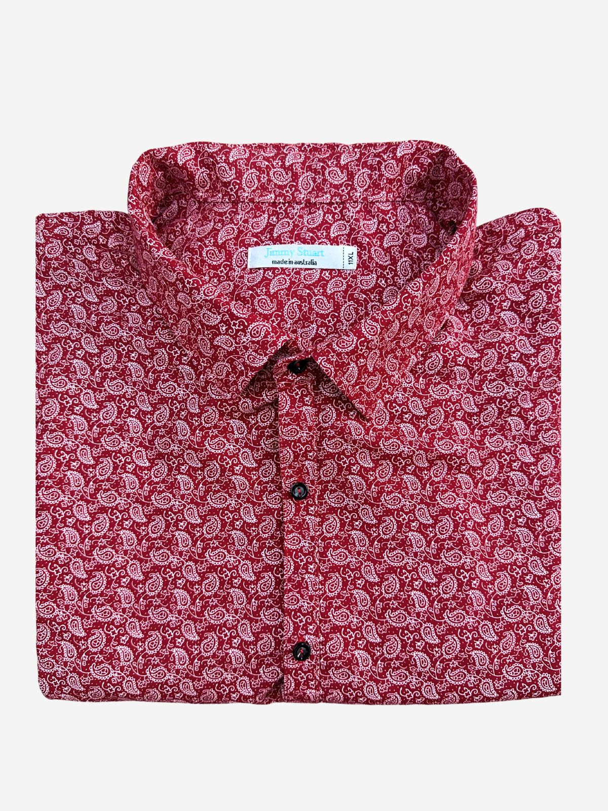 Spiced Paisley L/S Big Mens Shirt – Red