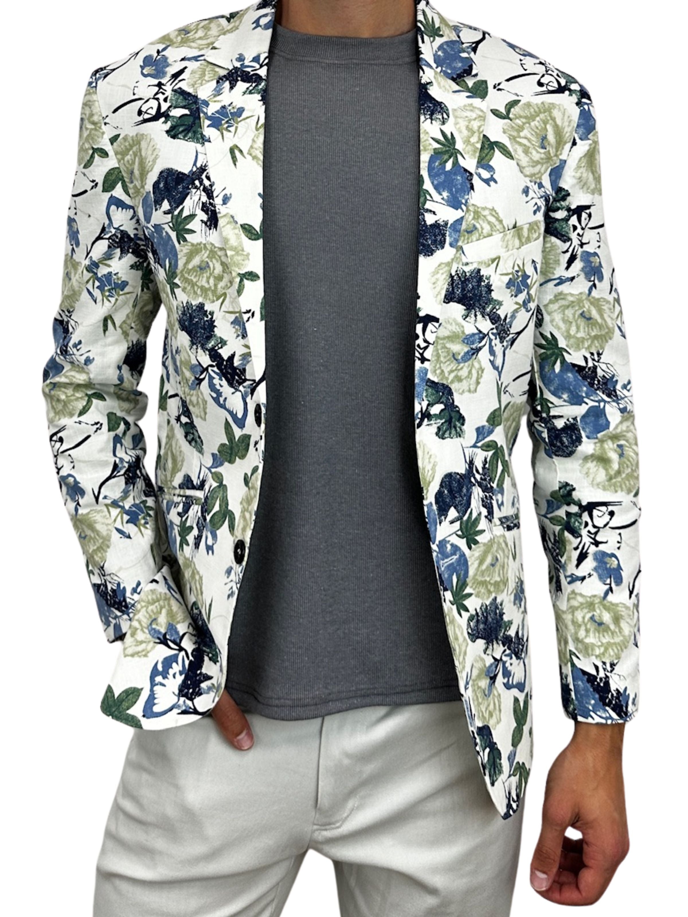 Grey Ribbed Cotton L/S Tee