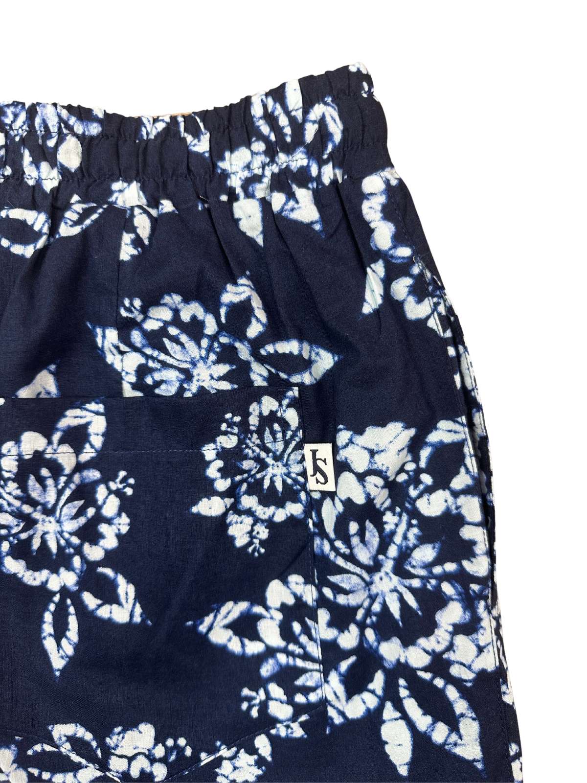 Cosmo Abstract Cotton Short - Blue