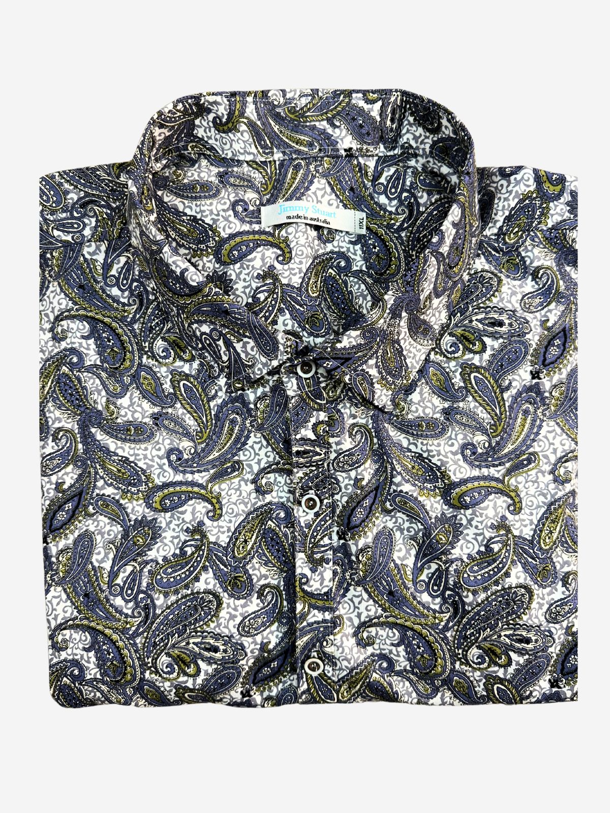 Slick Paisley L/S Big Mens Shirt – Green