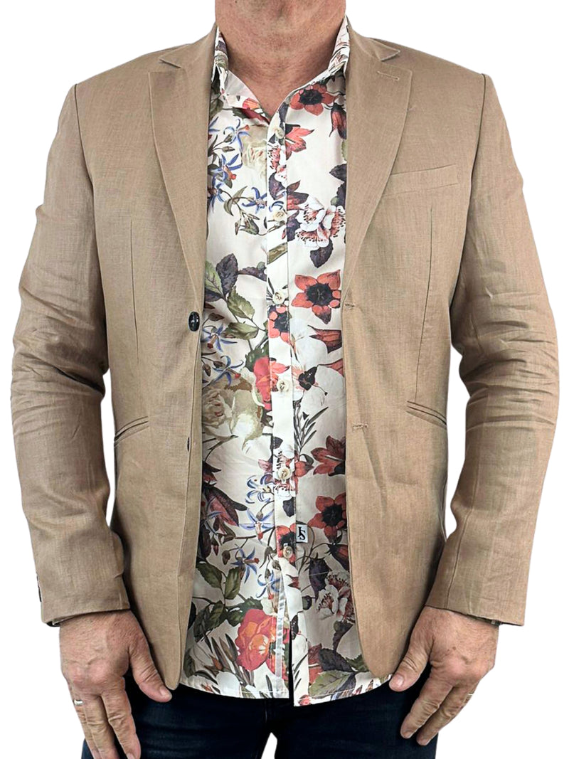 Amazon Floral Cotton L/S Shirt – Brown