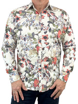 Amazon Floral Cotton L/S Shirt – Brown