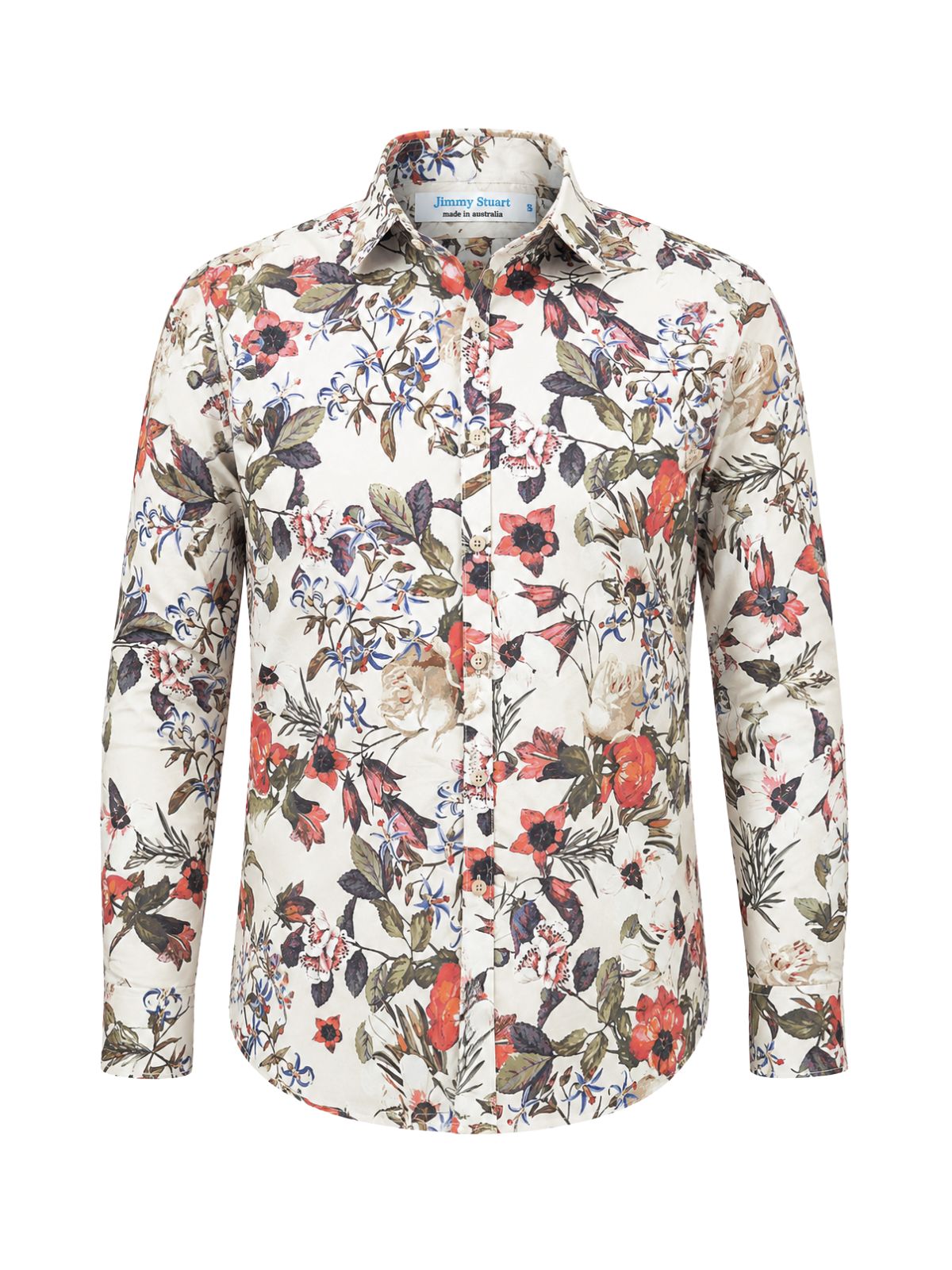 Amazon Floral Cotton L/S Shirt – Brown
