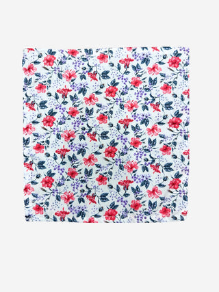 Annecy Cotton Pocket Square - Purple