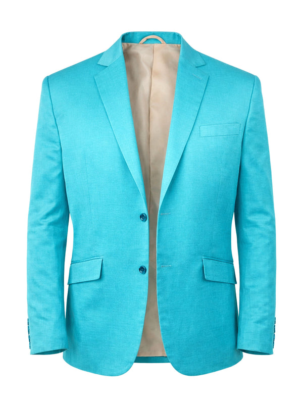 Aqua Linen Jacket