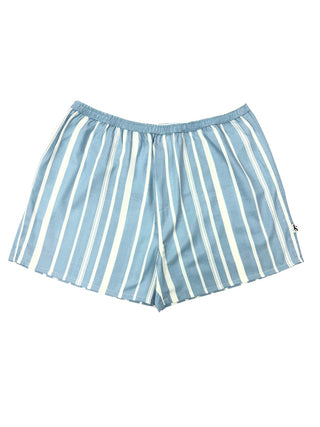 Argentina Stripe Cotton Boxer Short - White/Blue