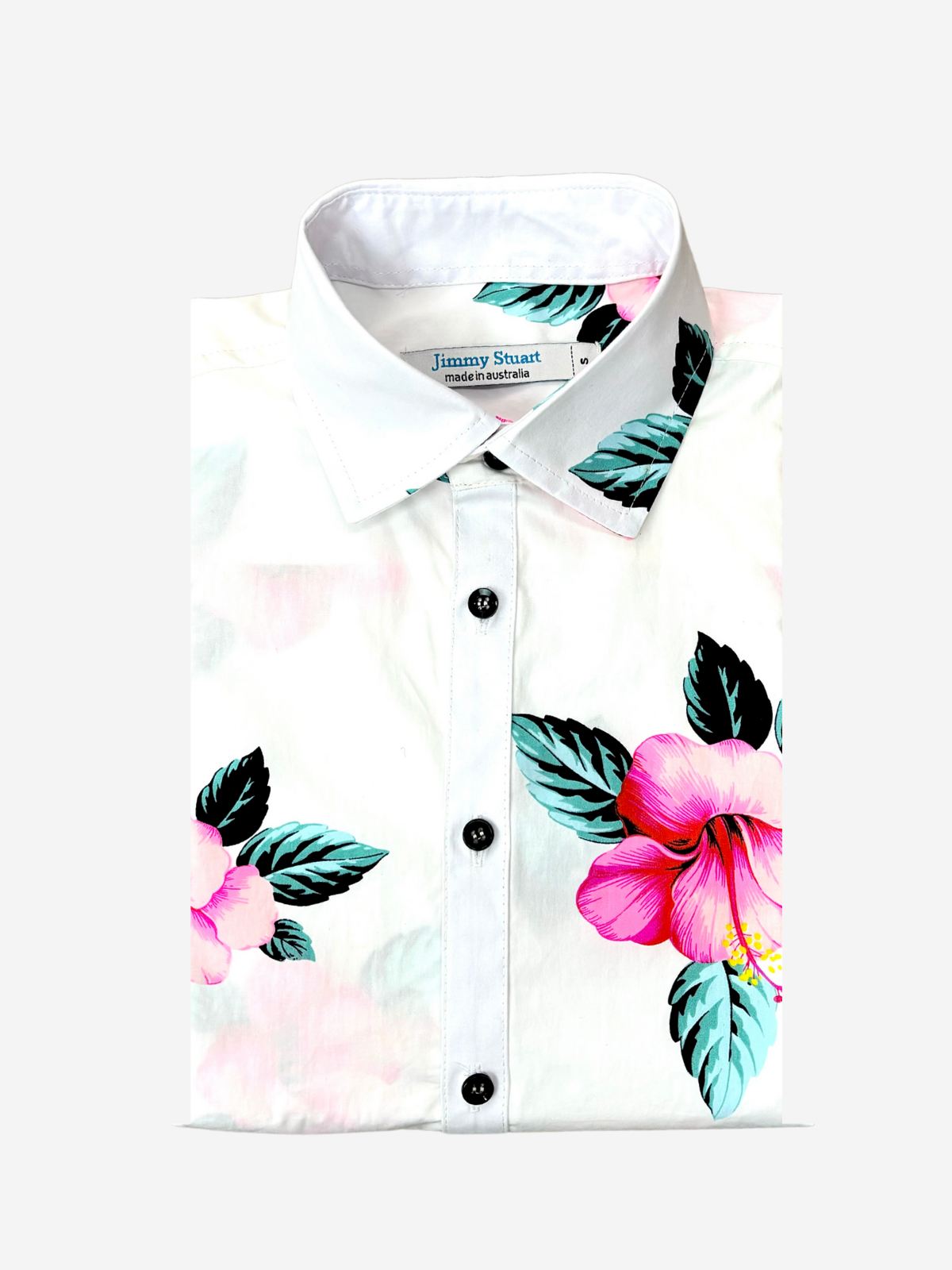 Armond Hawaiian Cotton S/S Shirt -  Pink