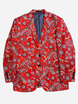 Austin Paisley Cotton Jacket - Red
