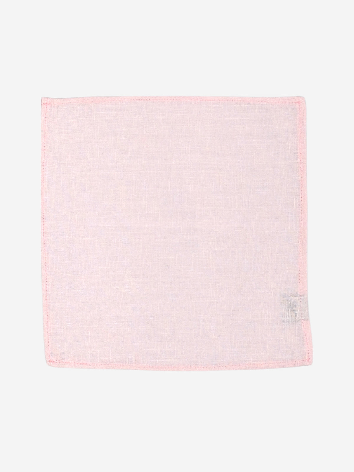 Baby Pink Linen Pocket Square