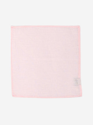 Baby Pink Linen Pocket Square
