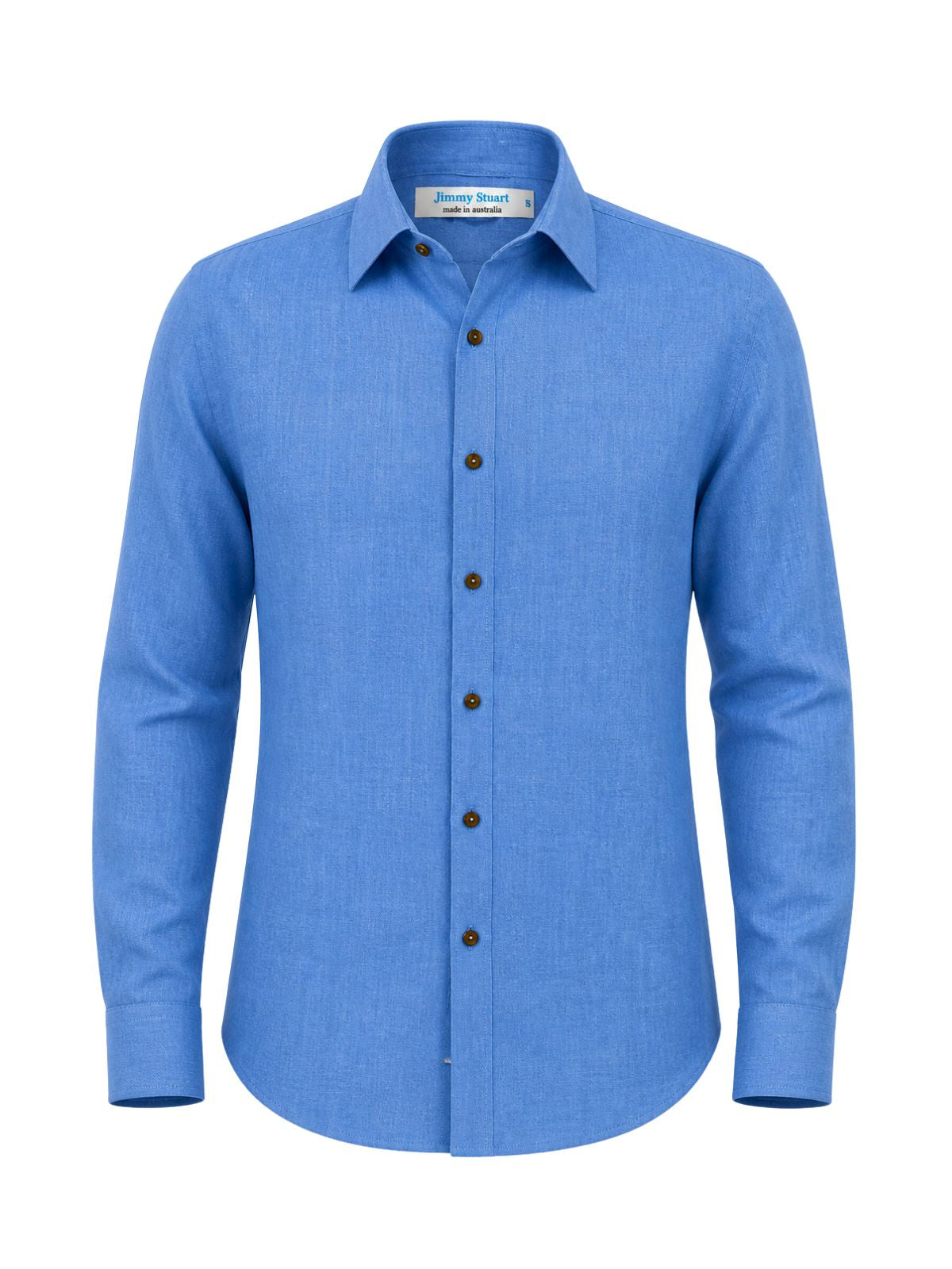 Byron Bay Bimini Blue Linen L/S Shirt